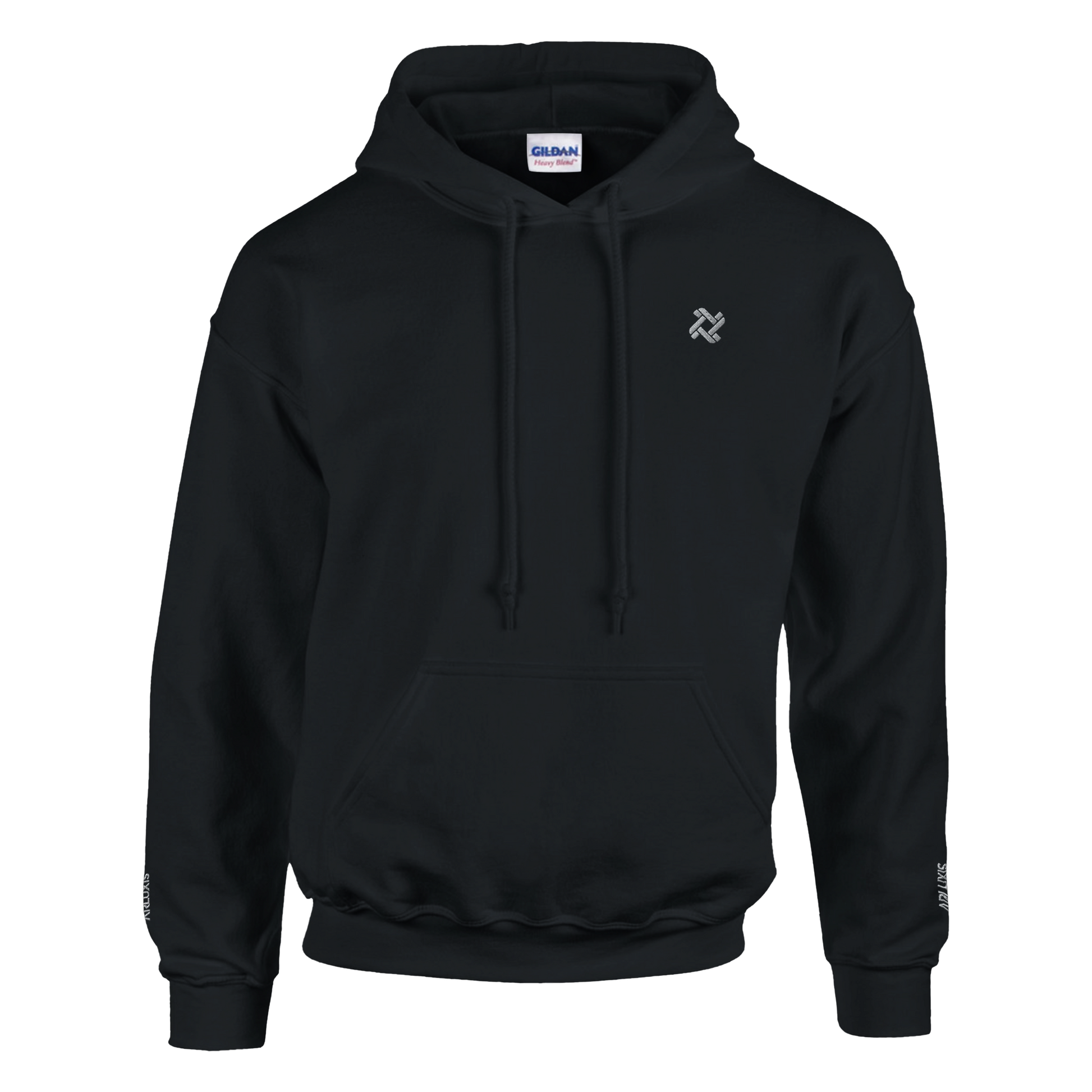 Sweat à capuche Arluxis noir unisexe luxe