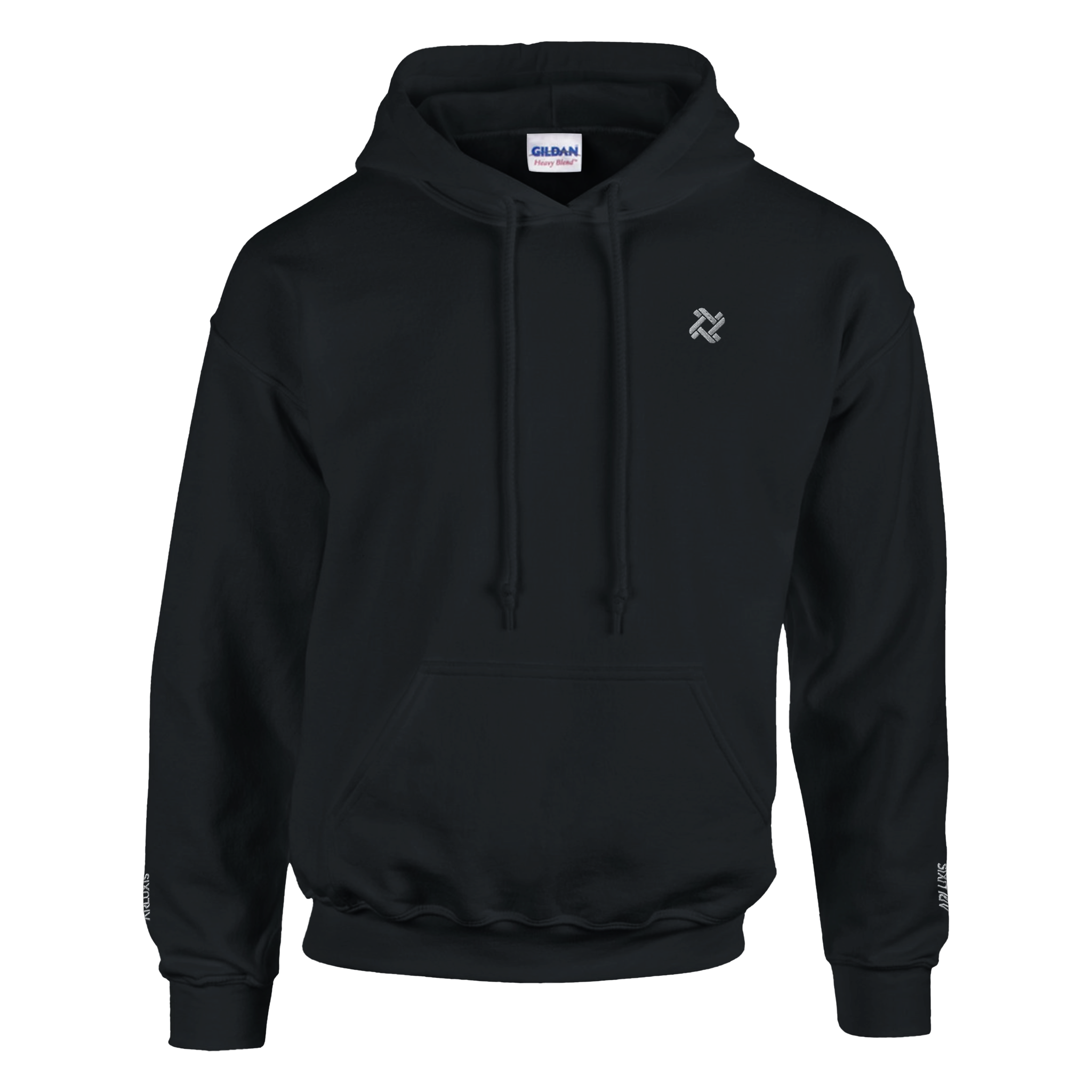 Sweat à capuche Arluxis noir unisexe luxe