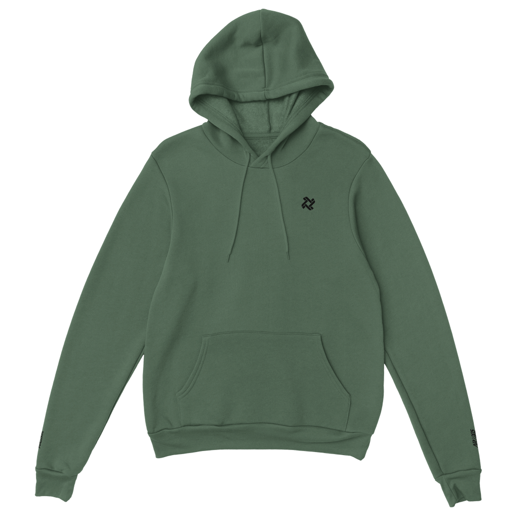 Sweat à capuche Arluxis vert unisexe luxe